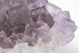 Purple Cubic Fluorite With Fluorescent Phantoms - Cave-In-Rock #208793-3
